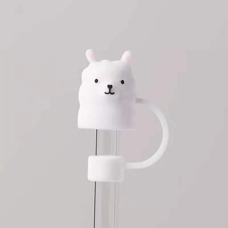 SipCharm™ Kawaii Straw Cover Cap – Cute & Functional Silicone Straw Toppers