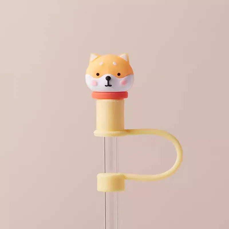 SipCharm™ Kawaii Straw Cover Cap – Cute & Functional Silicone Straw Toppers