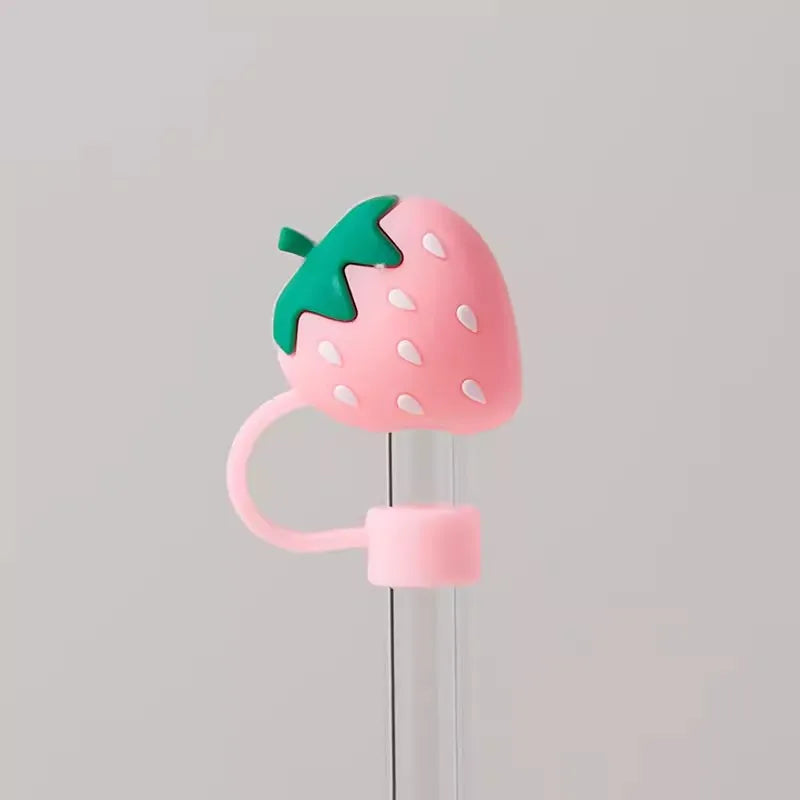 SipCharm™ Kawaii Straw Cover Cap – Cute & Functional Silicone Straw Toppers