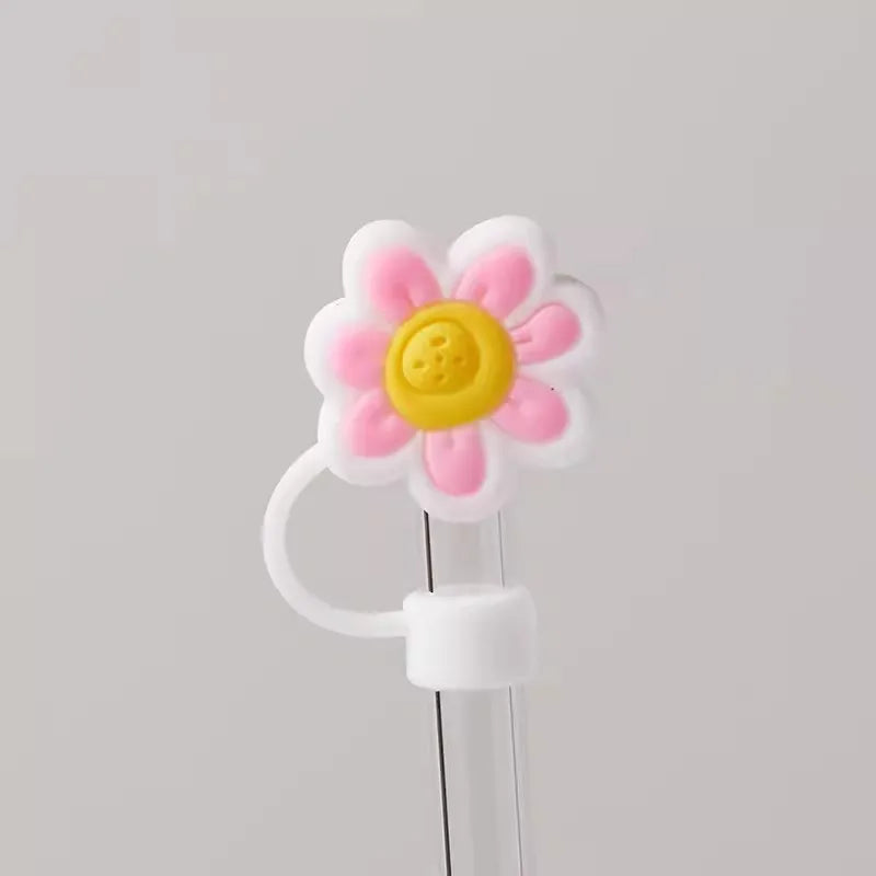 SipCharm™ Kawaii Straw Cover Cap – Cute & Functional Silicone Straw Toppers