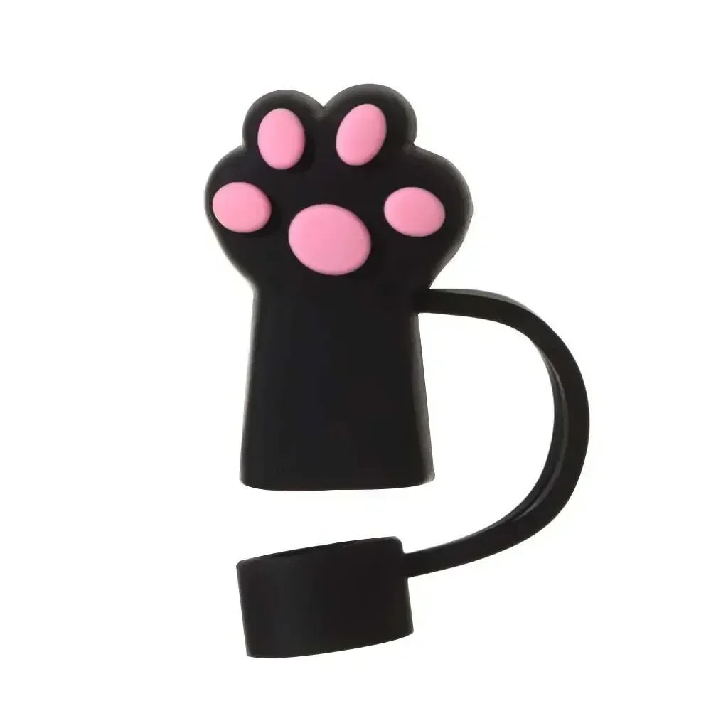 SipCharm™ Kitty Paw 3PCS Straw Cover Set – Adorable for Tumbler