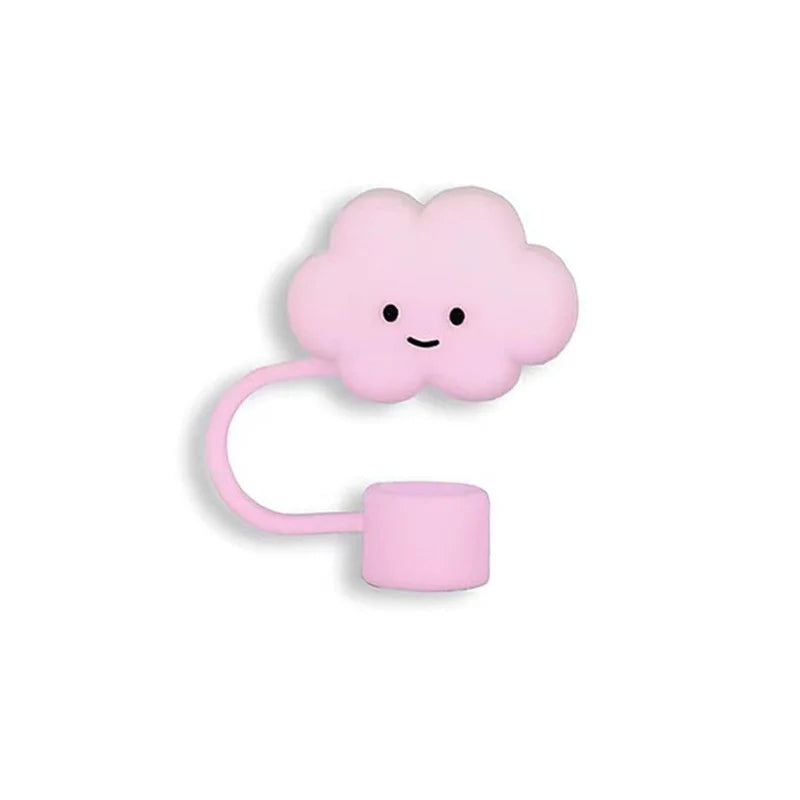 SipCharm™ Cute Clouds 3PCS Straw Cover Cap Set – Cloudy Comfort for Your Drink