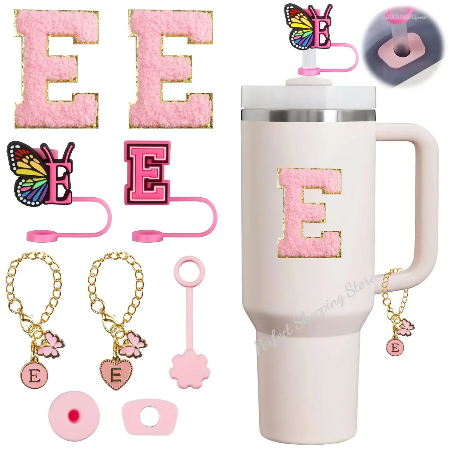 SipCharm™ The Pink Edit – 8-Piece Stanley Cup Accessory Set