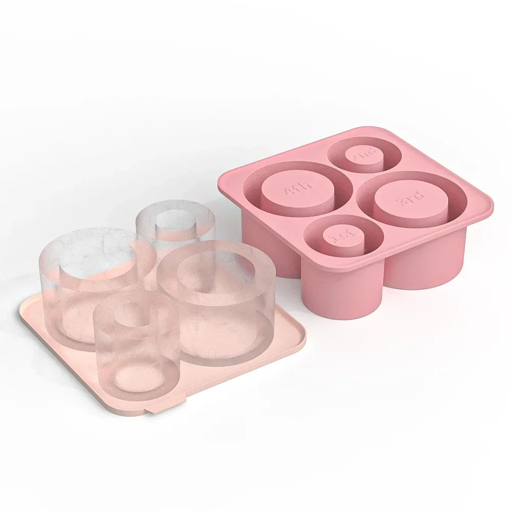 SipCharm™ Silicone Ice Cube Tray – Hollow Cylinder Ice Molds