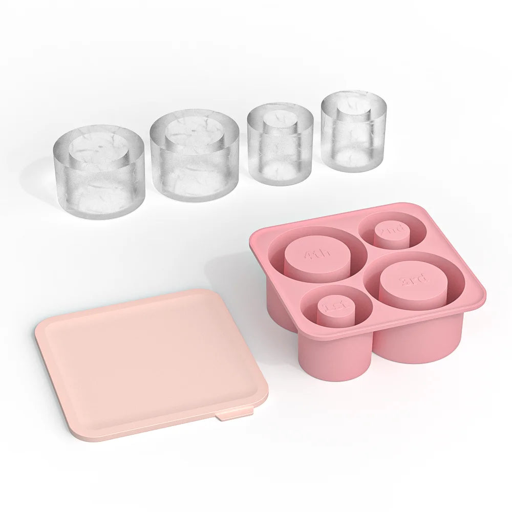 SipCharm™ Silicone Ice Cube Tray – Hollow Cylinder Ice Molds