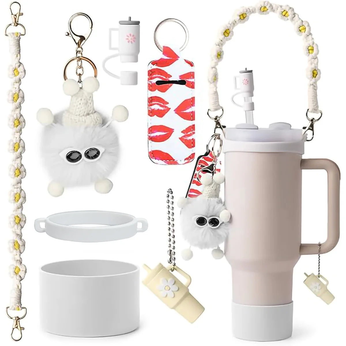 SipCharm™ Bling Tumbler Accessories 6pcs Set