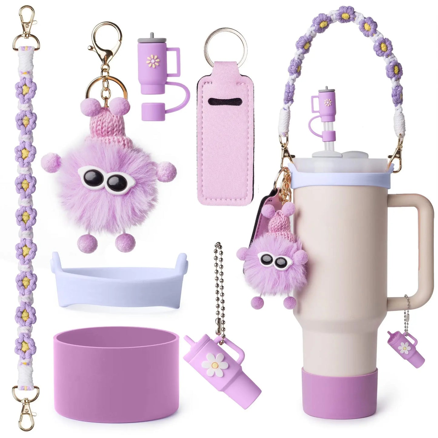 SipCharm™ Bling Tumbler Accessories 6pcs Set