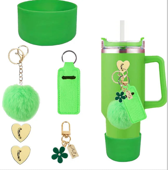 SipCharm™ Soft & Fluffy 6-Piece Tumbler Accessory Set