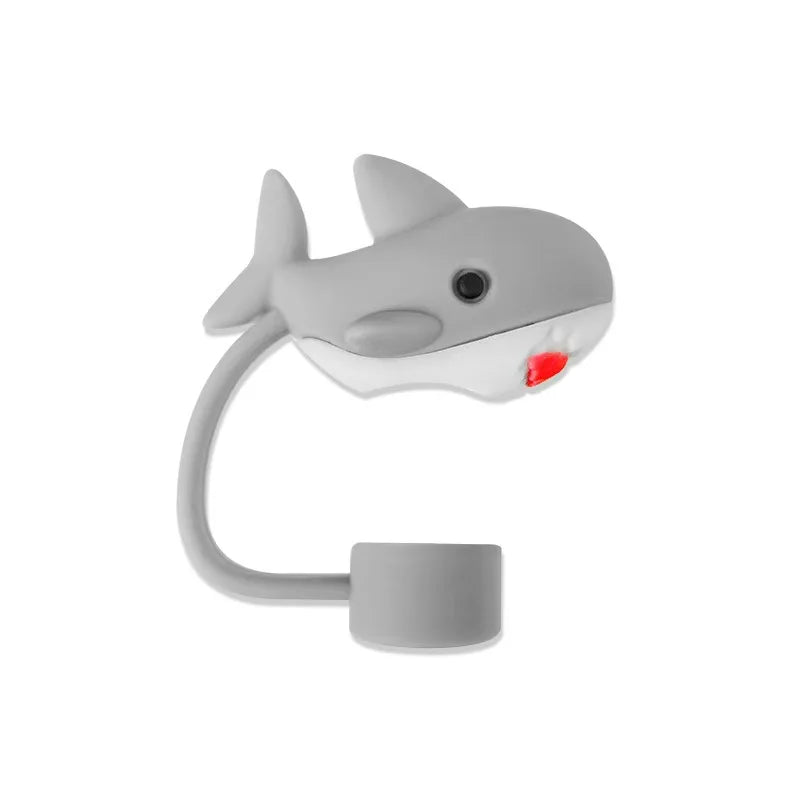 SipCharm™ Ocean Animal Straw Covers – Cute & Functional Silicone Straw Caps for Tumblers