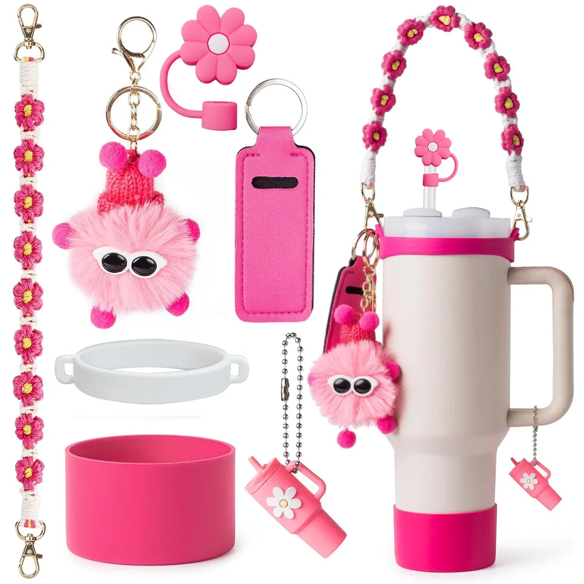 SipCharm™ Bling Tumbler Accessories 6pcs Set