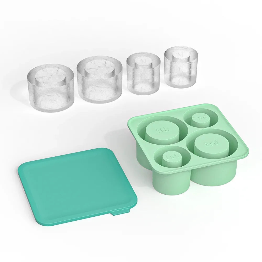 SipCharm™ Silicone Ice Cube Tray – Hollow Cylinder Ice Molds