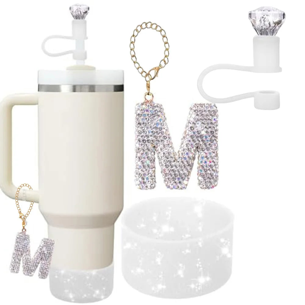 SipCharm™ 3-Piece Personalized Accessory Set for Stanley Cups ✨💖