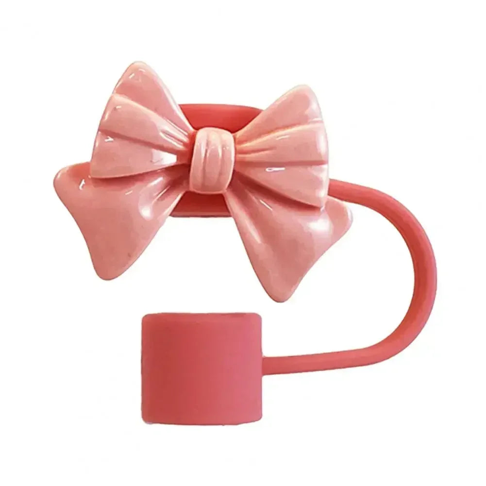 SipCharm™ Bow Straw Cover Cap - Adorable & Practical Silicone Straw Cap for Tumblers