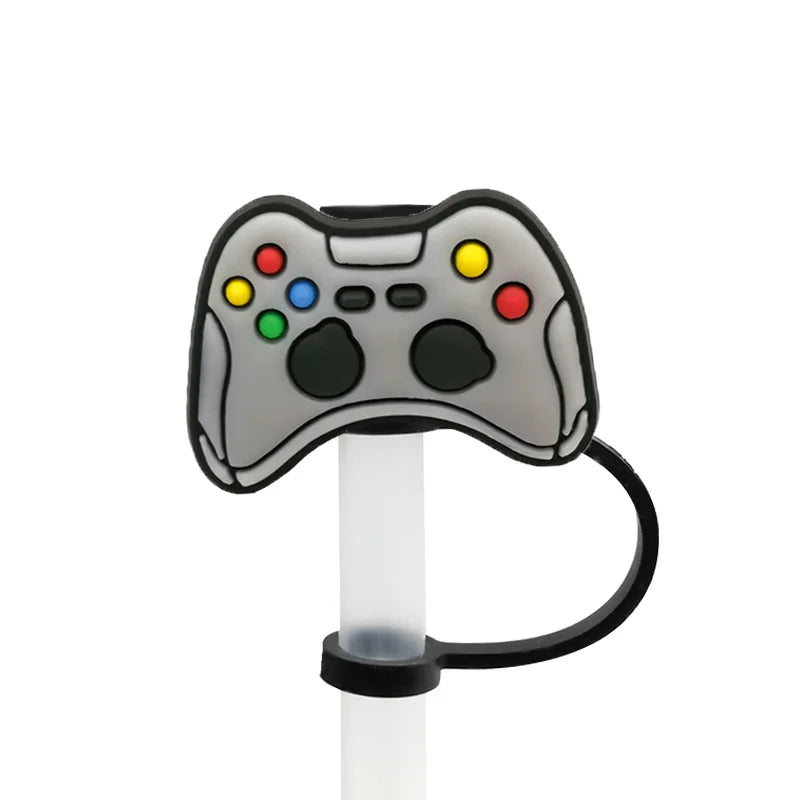 SipCharm™ GameOn Straw Cover – Game Controller & Toy Pistol Series Straw Topper 🎮