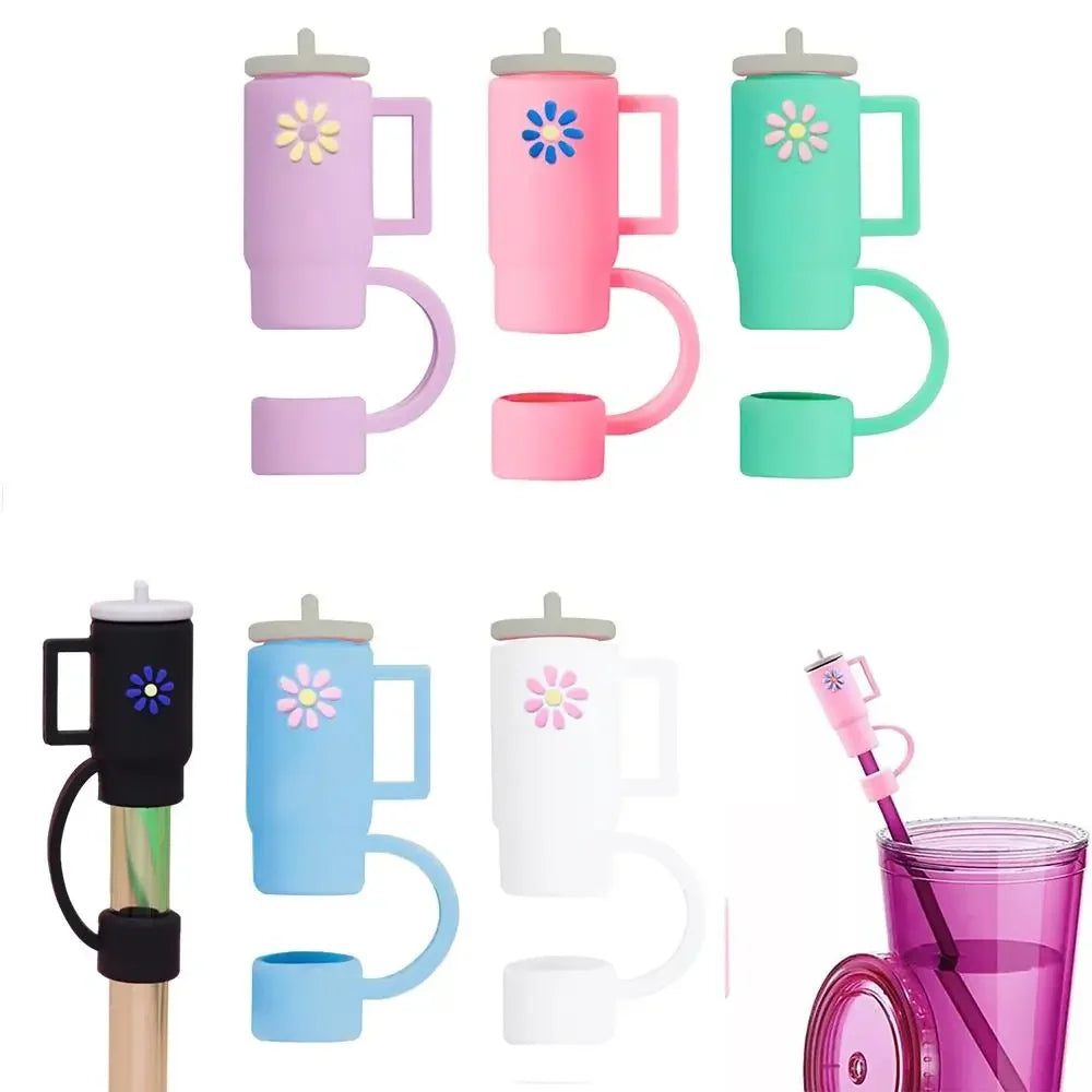 SipCharm™ Tumbler Cup Motifs Silicone Straw Cover – Fun and Functional Drink Accessory