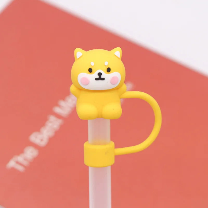 SipCharm™ Mixed Cute Things Straw Cover – Adorable & Hygienic Silicone Straw Cap for Tumblers