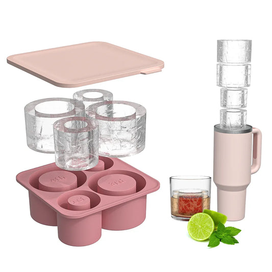 SipCharm™ Silicone Ice Cube Tray – Hollow Cylinder Ice Molds