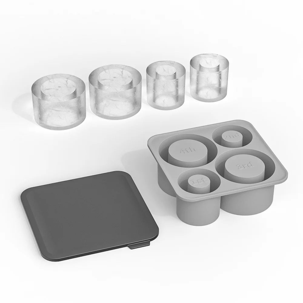 SipCharm™ Silicone Ice Cube Tray – Hollow Cylinder Ice Molds