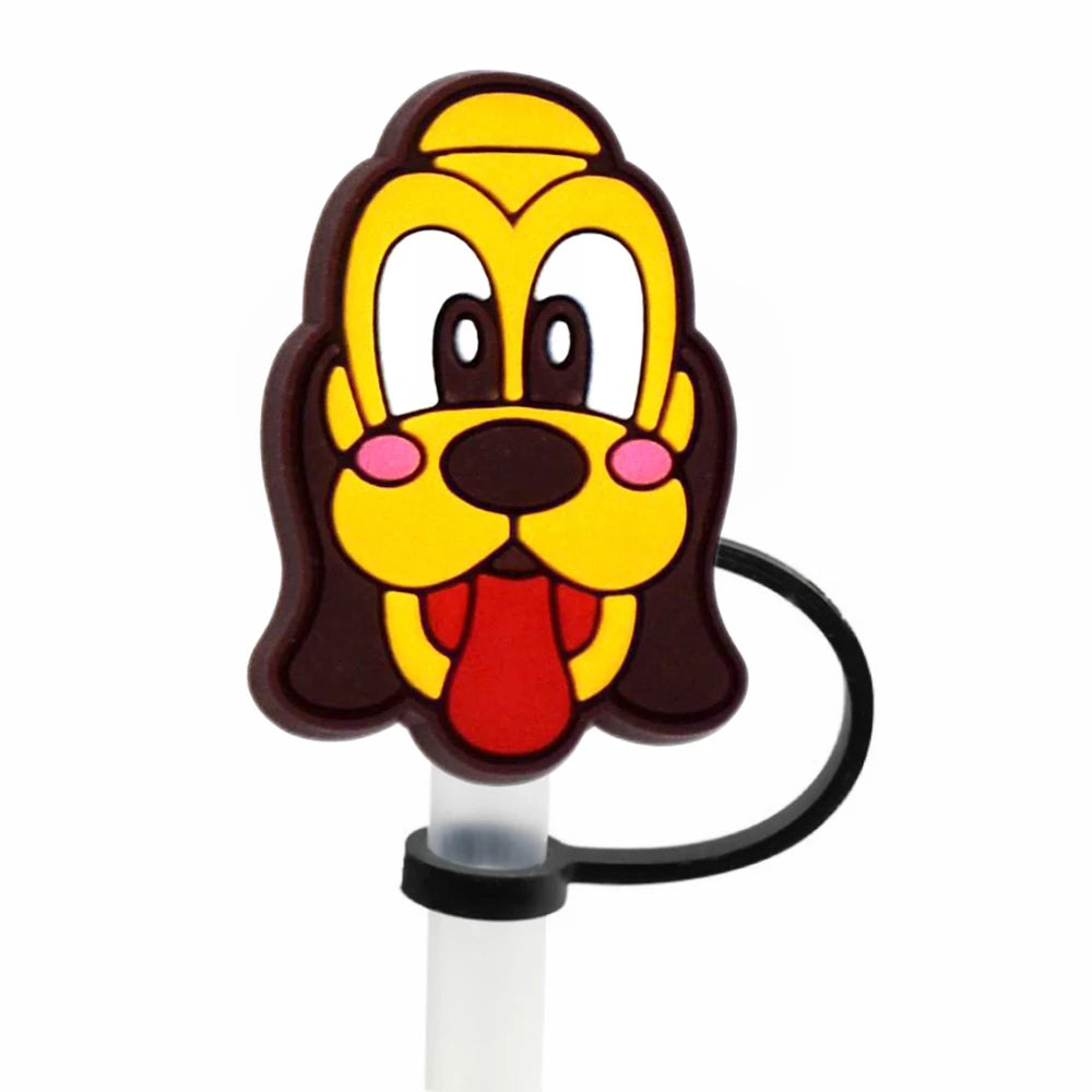 SipCharm™ Disney Doll Straw Cover Cap – 10MM Reusable Splash-Proof Straw Plug