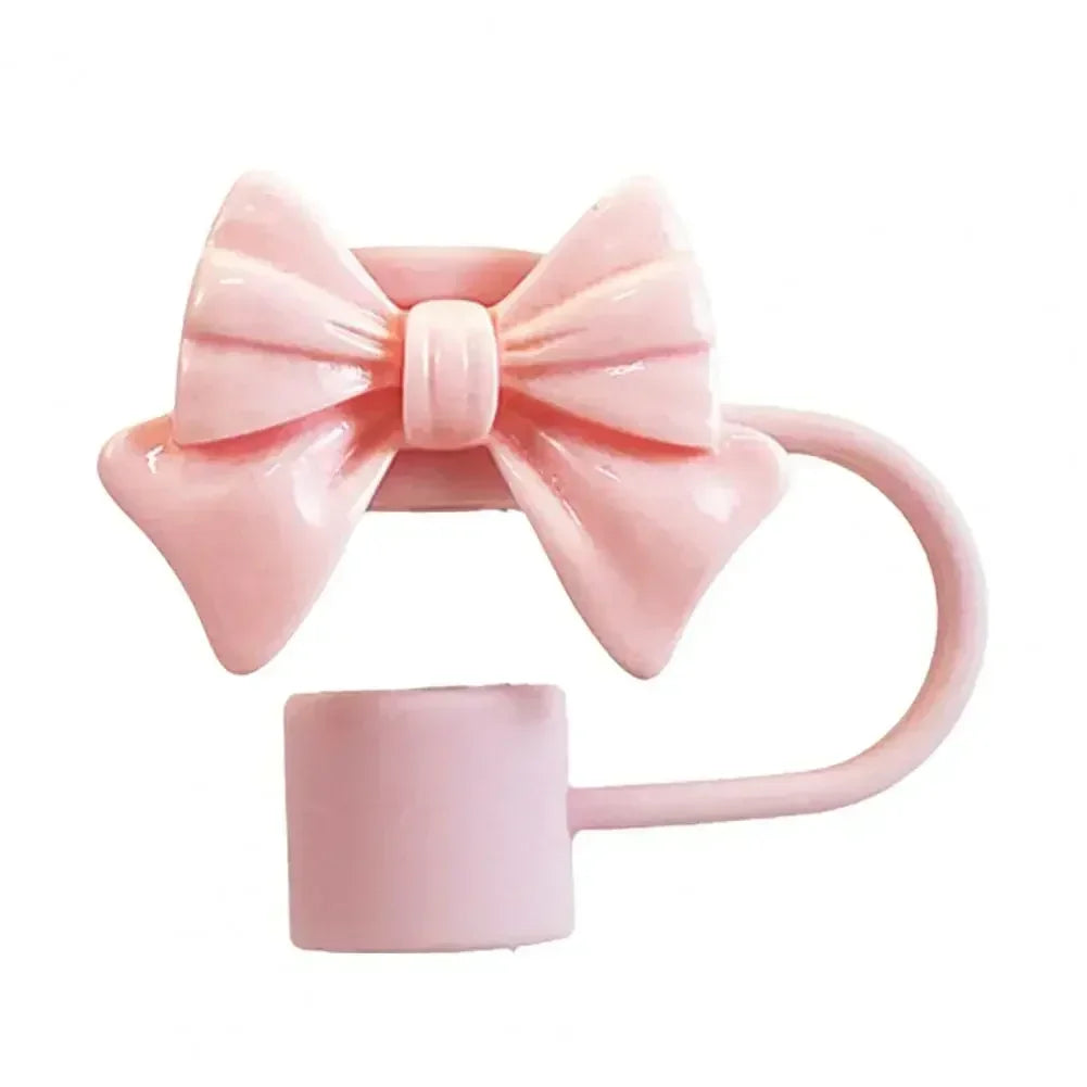 SipCharm™ Bow Straw Cover Cap - Adorable & Practical Silicone Straw Cap for Tumblers