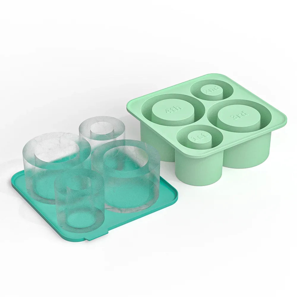 SipCharm™ Silicone Ice Cube Tray – Hollow Cylinder Ice Molds