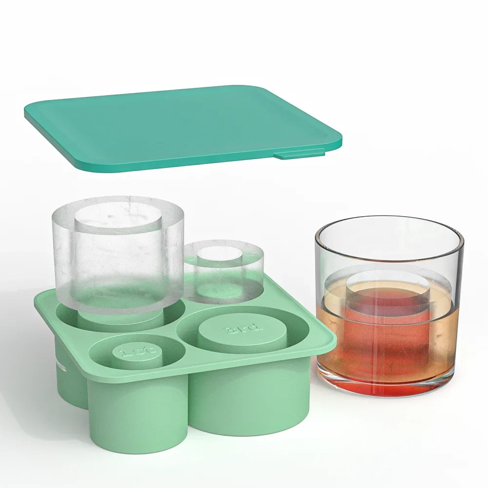 SipCharm™ Silicone Ice Cube Tray – Hollow Cylinder Ice Molds