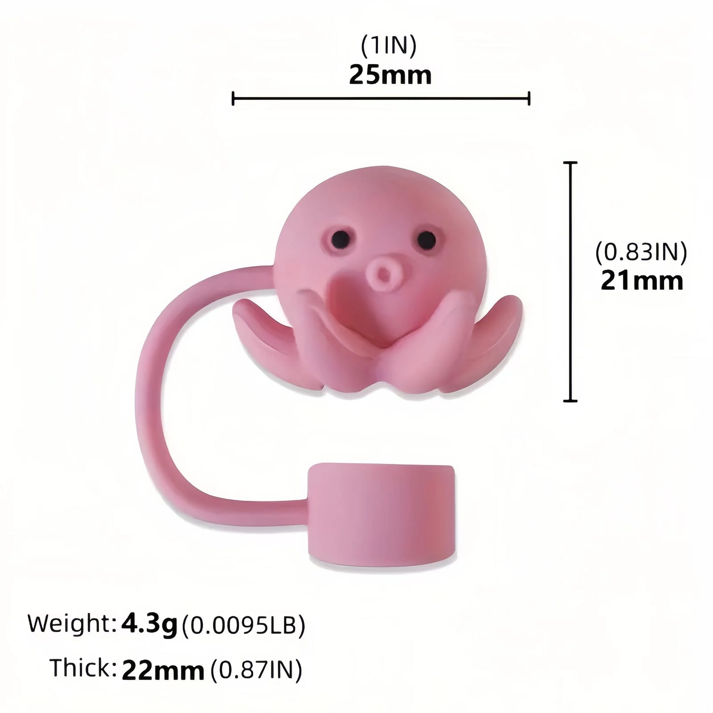 SipCharm™ Ocean Animal Straw Covers – Cute & Functional Silicone Straw Caps for Tumblers