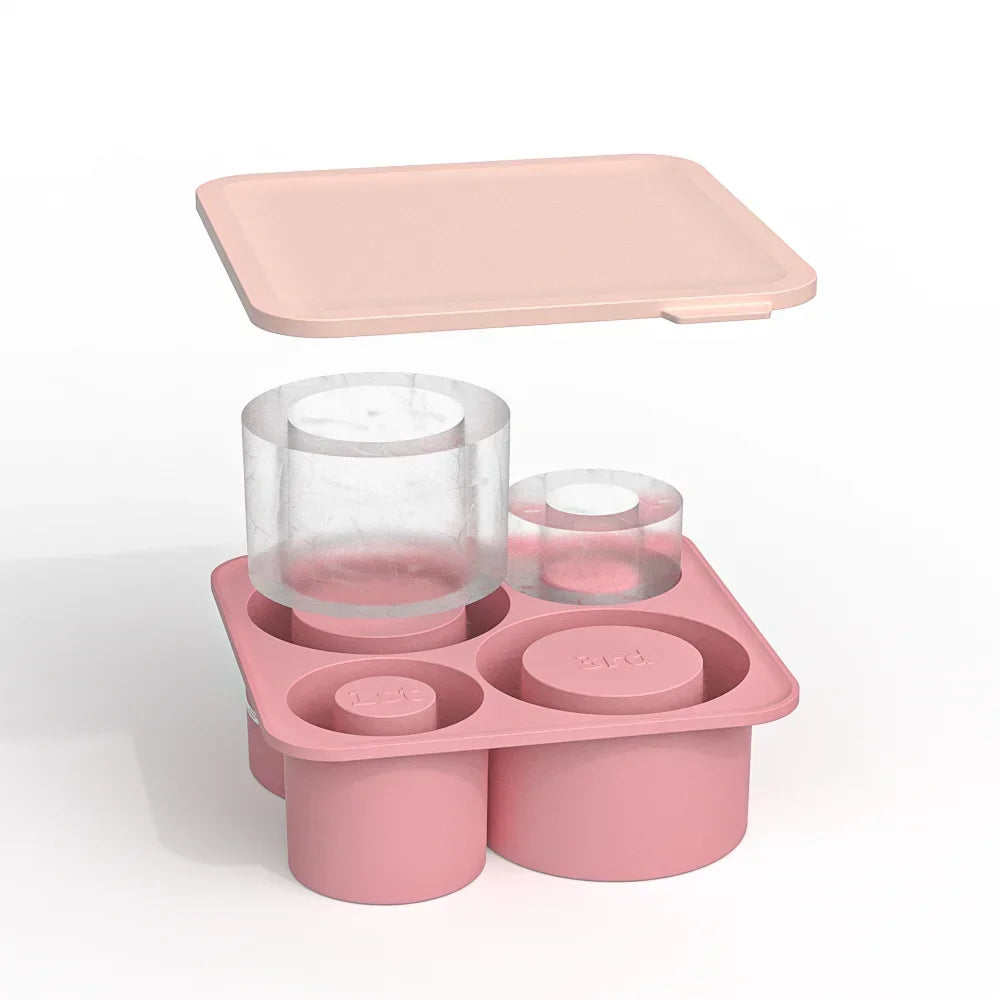 SipCharm™ Silicone Ice Cube Tray – Hollow Cylinder Ice Molds