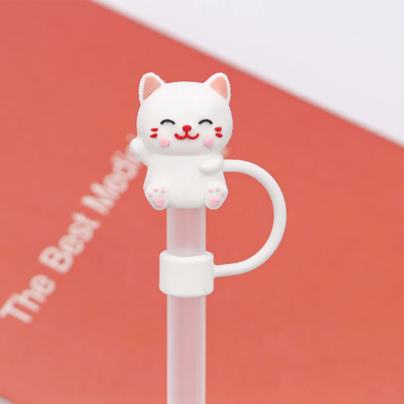 SipCharm™ Mixed Cute Things Straw Cover – Adorable & Hygienic Silicone Straw Cap for Tumblers