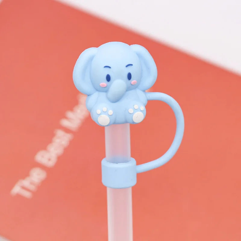 SipCharm™ Mixed Cute Things Straw Cover – Adorable & Hygienic Silicone Straw Cap for Tumblers