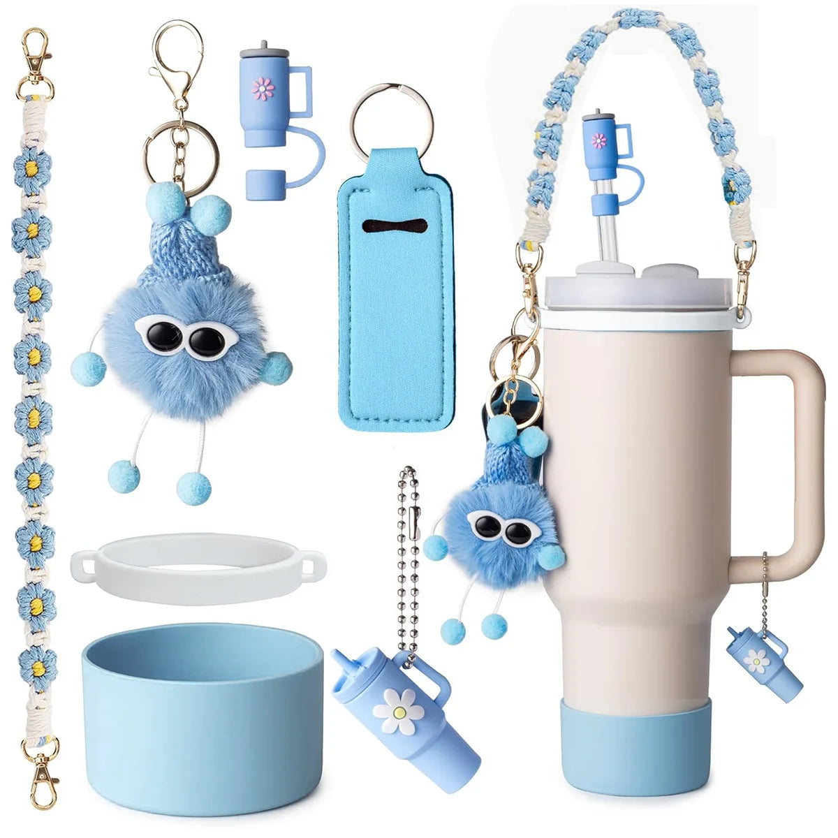 SipCharm™ Bling Tumbler Accessories 6pcs Set