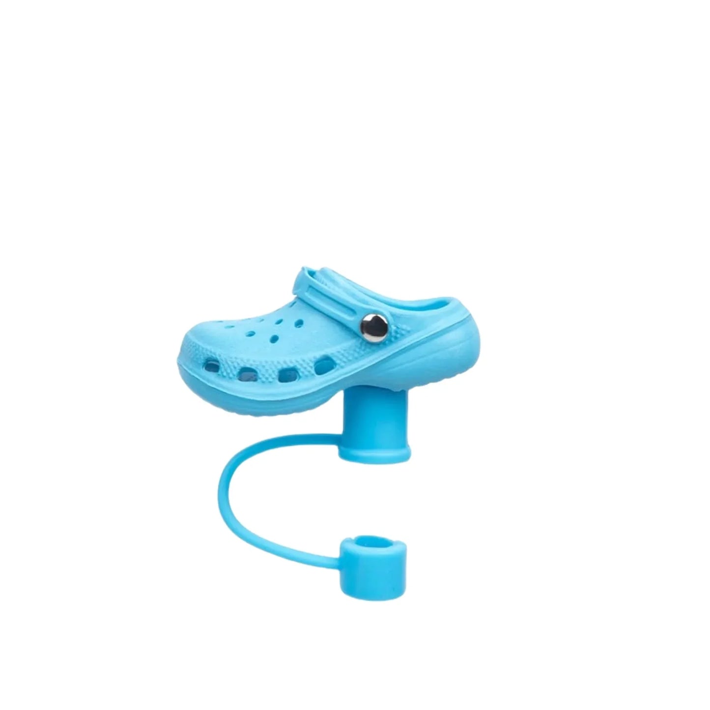 SipCharm™ Crocs-Inspired Silicone Straw Cover Cap – Trendy & Fun for 30oz/40oz Stanley Tumblers! 🥤👟