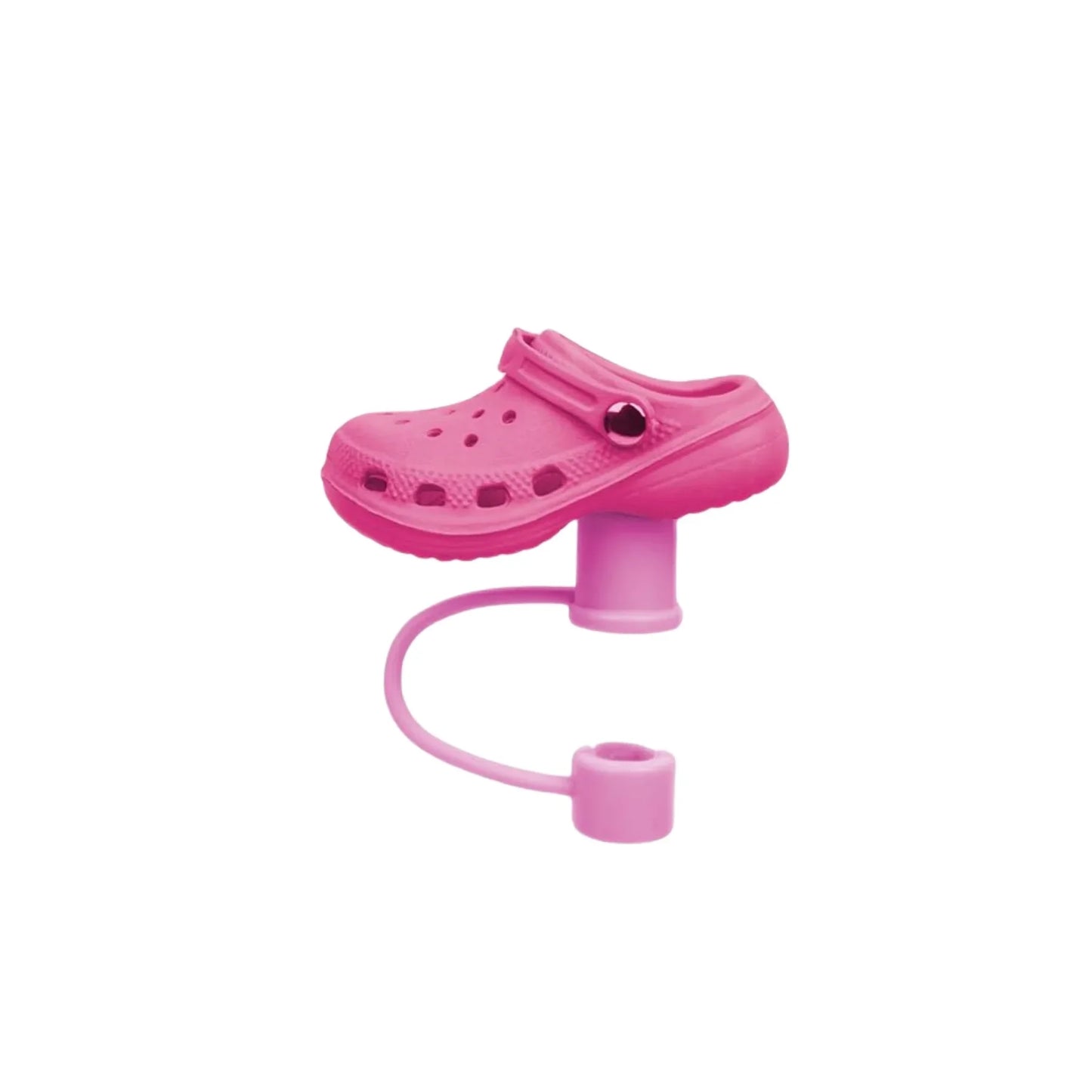 SipCharm™ Crocs-Inspired Silicone Straw Cover Cap – Trendy & Fun for 30oz/40oz Stanley Tumblers! 🥤👟