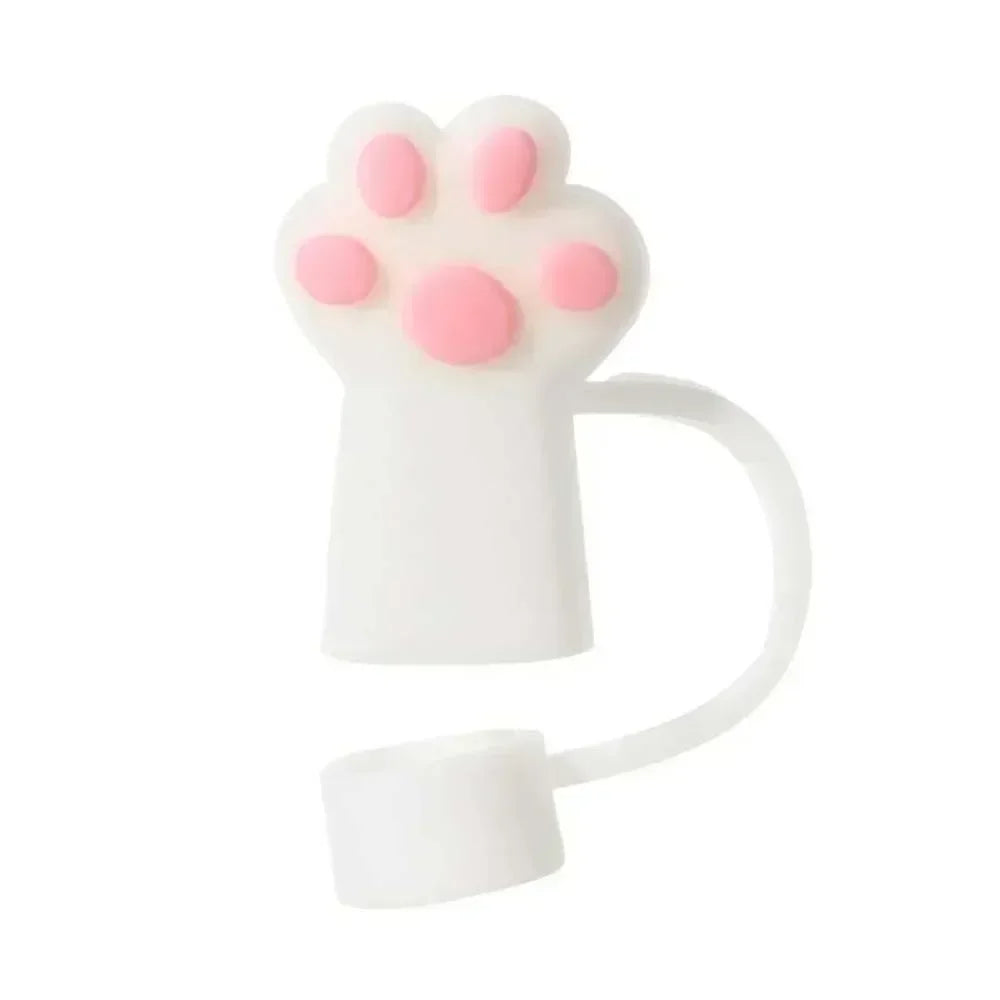 SipCharm™ Kitty Paw 3PCS Straw Cover Set – Adorable for Tumbler