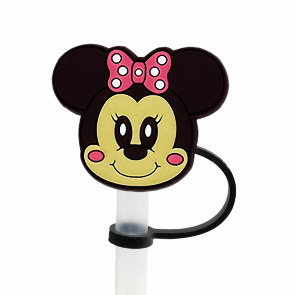 SipCharm™ Disney Doll Straw Cover Cap – 10MM Reusable Splash-Proof Straw Plug