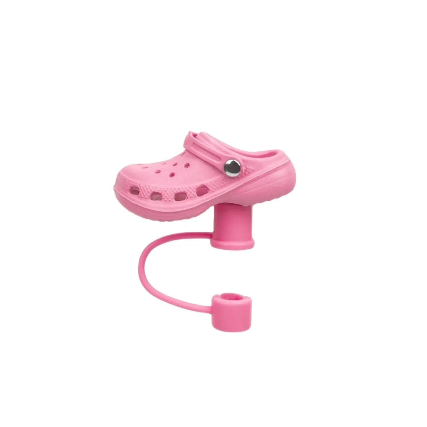 SipCharm™ Crocs-Inspired Silicone Straw Cover Cap – Trendy & Fun for 30oz/40oz Stanley Tumblers! 🥤👟